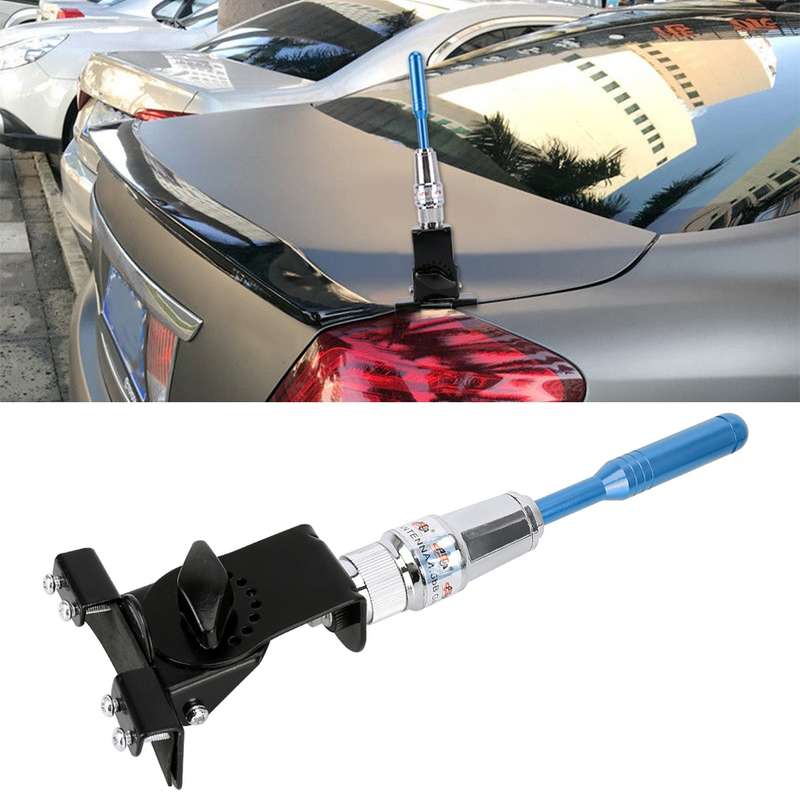 PS-401 Modified Car Antenna Aerial, Size: 24.5cm x 7.3cm (Black)