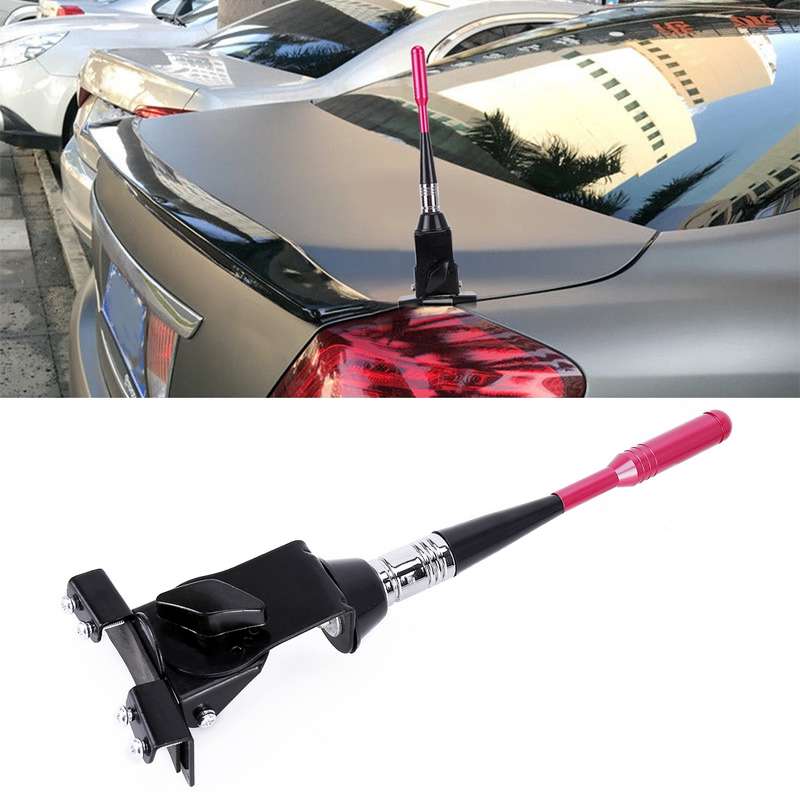 PS-404 Modified Car Antenna Aerial, Size: 27.8cm x 7.2cm (Black)