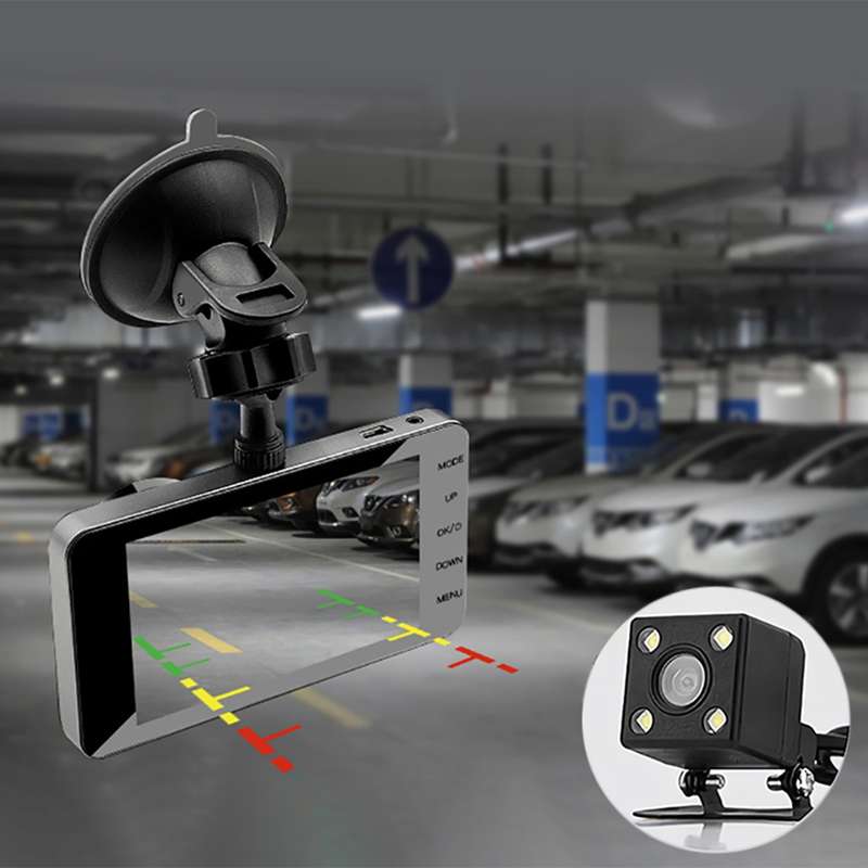 J20-1 2.5D 4 inch 170 Degrees Wide Angle Full HD 1080P Video Car DVR, Support TF Card / Motion Detec