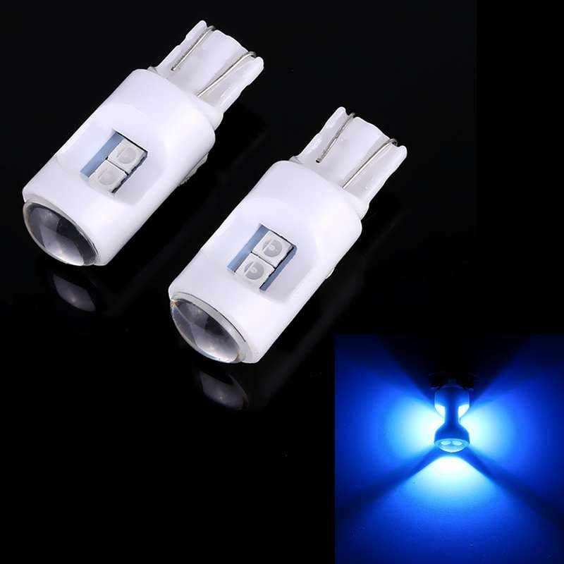 2 PCS T10 / W5W / 194 DC 12V 1.2W 6LEDs SMD-3030 Car Reading Lamp Clearance Light, with Projector Le