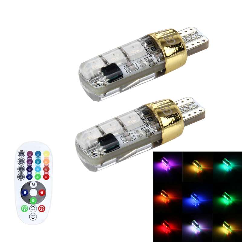 2 PCS 3W Auto Flash Strobe Fade Smooth Remote Controlled Colorful LED Clearance Decorative Light wit