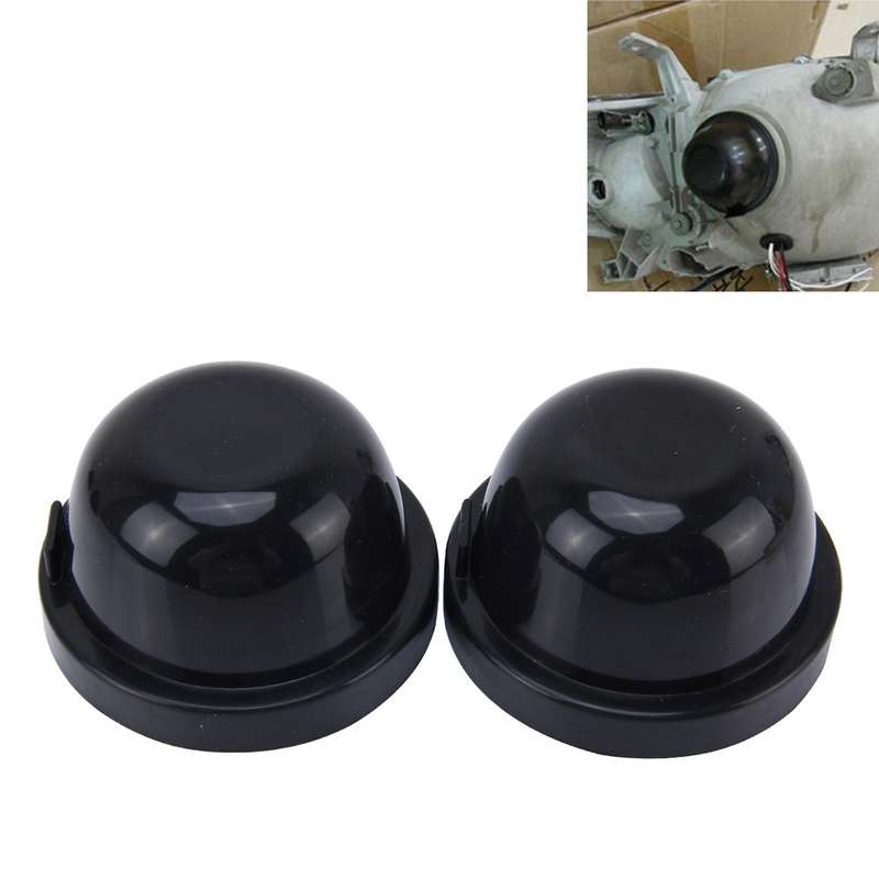 2 PCS Universal Car LED Headlight HID Xenon Lamp Silicone Dust Cover Seal Caps for Car Retrofit, Inn