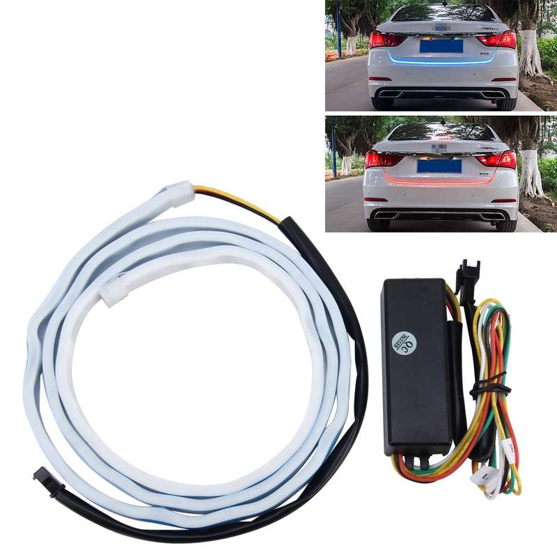 1.2m Car Auto Waterproof Universal Four Color Rear Flowing Light Tail Box Lights with Tail Light Con