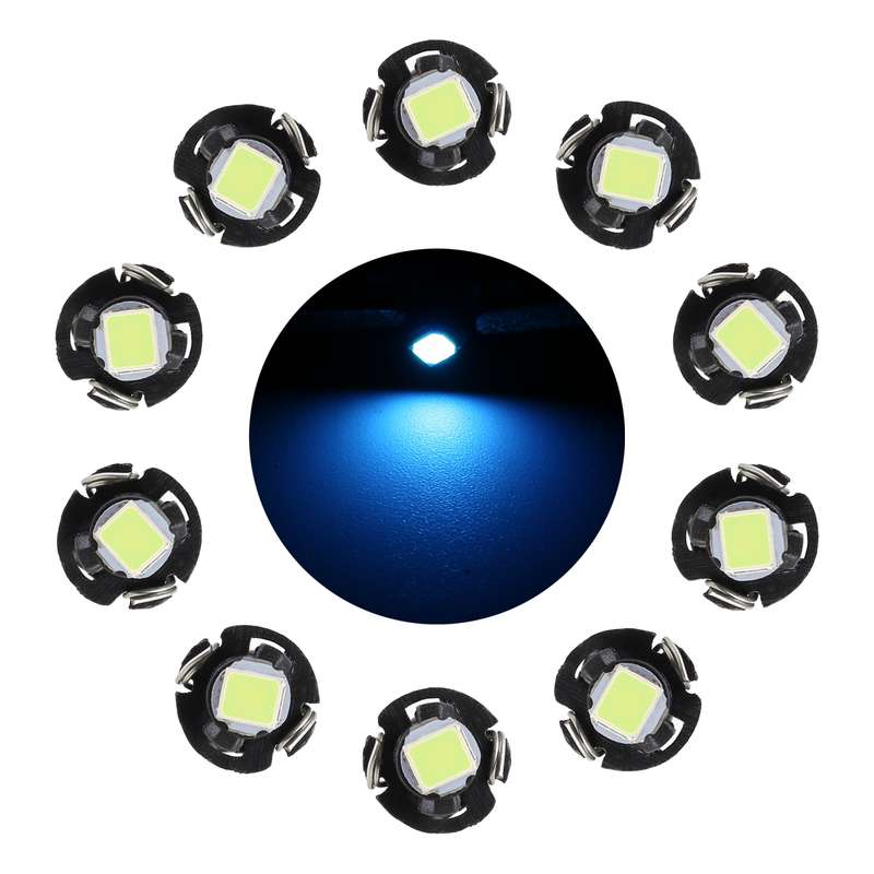 10 PCS 0.5W T3 Instrument Panel LED Light Dashboard Indicator Lamp Bulb (Ice Blue Light)