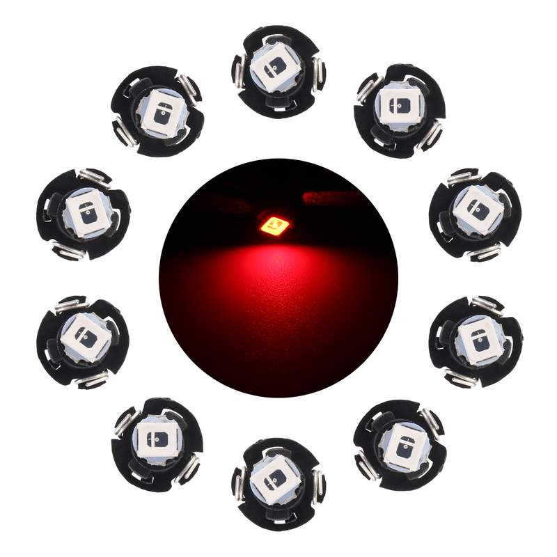 10 PCS 0.5W T3 Instrument Panel LED Light Dashboard Indicator Lamp Bulb (Ice Blue Light)