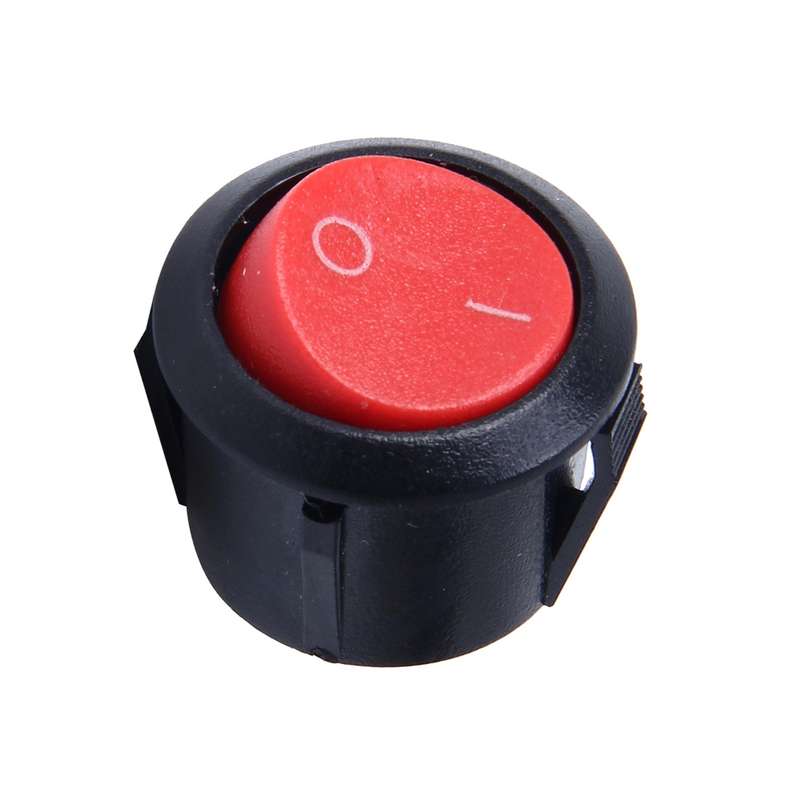 Car Auto Universal DIY 2 Pin Round Cap OFF- ON Push Button