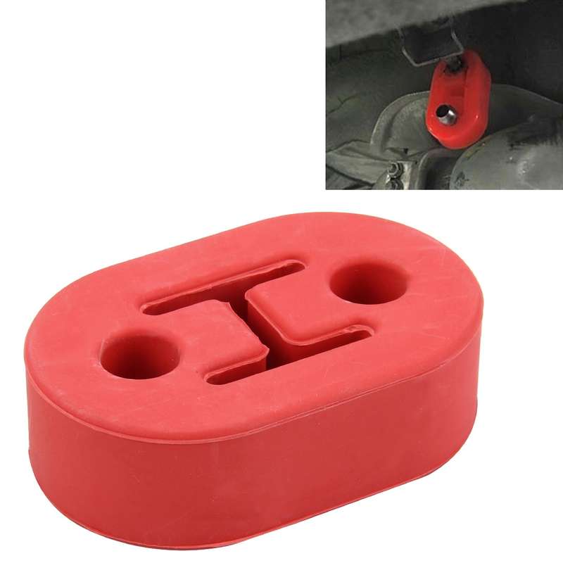 Universal Car Two Holes Adjustable Rubber Mounting Bracket Exhaust Tube Hanging Rubber Tube Car Exha