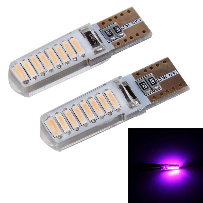 2PCS T10 3W 16 SMD-4014 LEDs Car Clearance Lights Lamp, DC 12V(Blue Light)