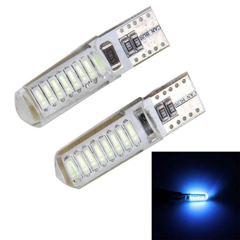2PCS T10 3W 16 SMD-4014 LEDs Car Clearance Lights Lamp, DC 12V(Blue Light)