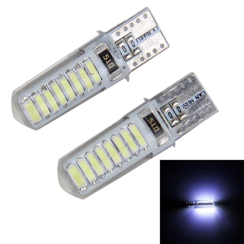 2PCS T10 3W 16 SMD-4014 LEDs Car Clearance Lights Lamp, DC 12V(Blue Light)