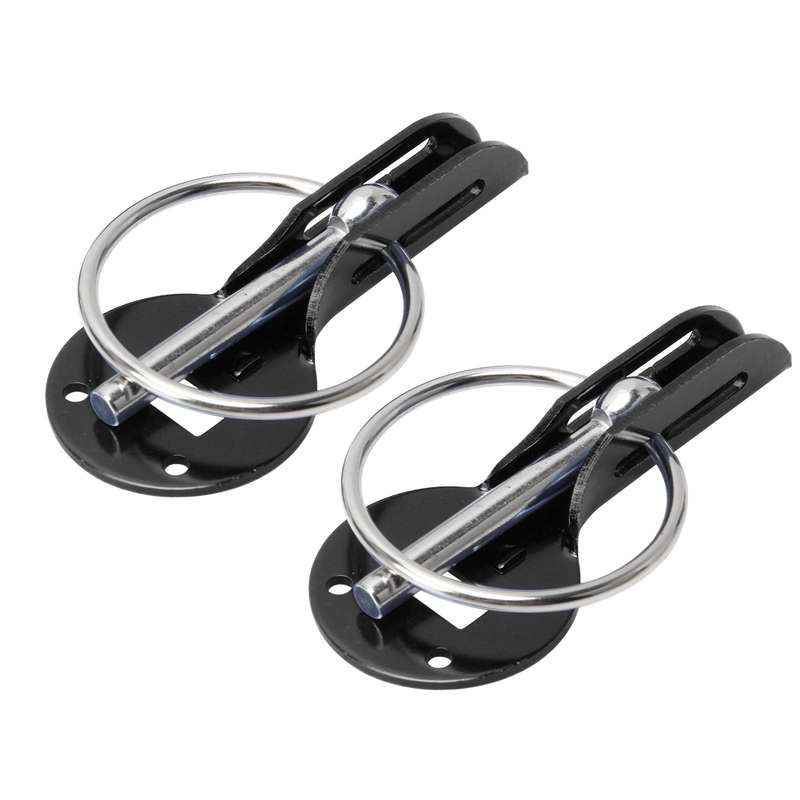 A Pair Universal Automobile Engine Cover Lock Carbon Fiber Hood Lock Car Modification Cover Lock Pul
