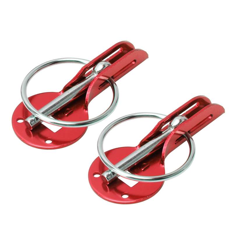 A Pair Universal Automobile Engine Cover Lock Carbon Fiber Hood Lock Car Modification Cover Lock Pul