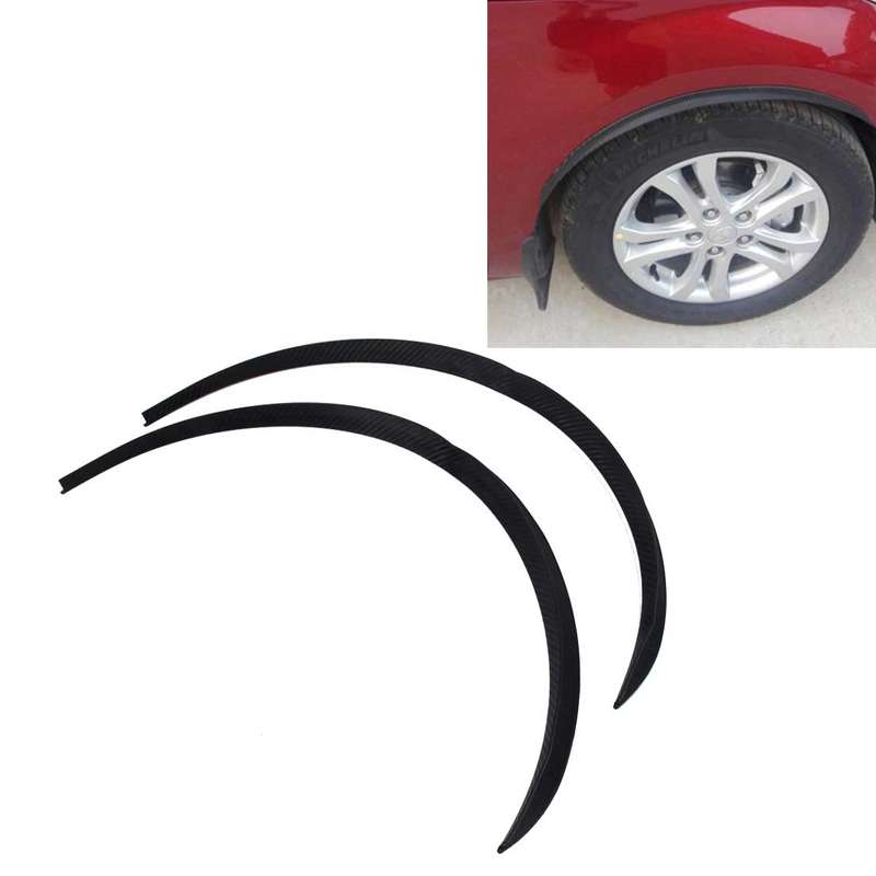 2 PCS 75cm Car Stickers Rubber Large Round Arc Strips Universal Fender Flares Wheel Eyebrow Decal St