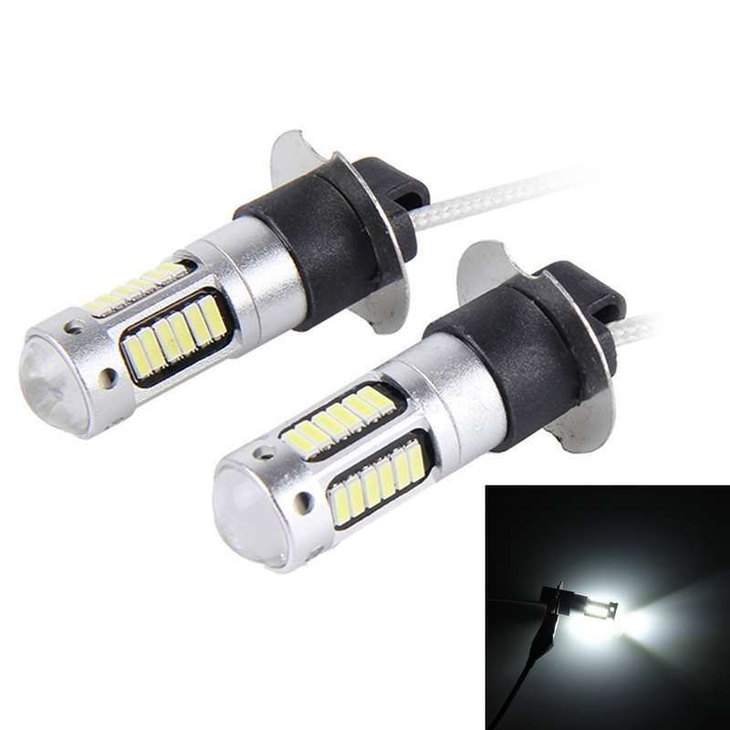2 PCS H3 10W 30 SMD-4014 LEDs Car Fog Light, DC 12V(Blue Light)