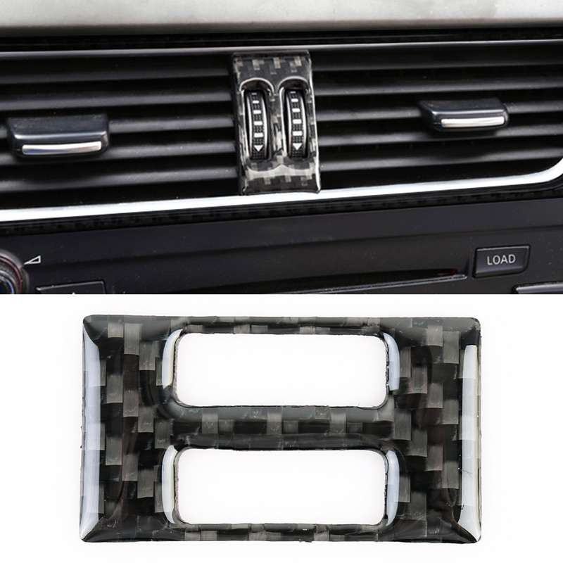 Car Carbon Fiber Air Conditioning Switch Decorative Sticker for Audi A4L / A5 / Q5 2009-2016