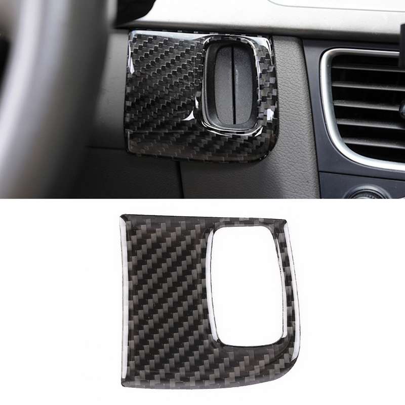 Car Carbon Fiber Key Panel Decorative Sticker for Audi A4L / A5 / Q5 2009-2016
