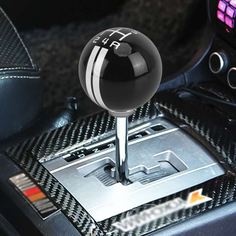 Universal Vehicle Ball Shape Modified Resin Shifter Manual 5-Speed Gear Shift Knob(Black)