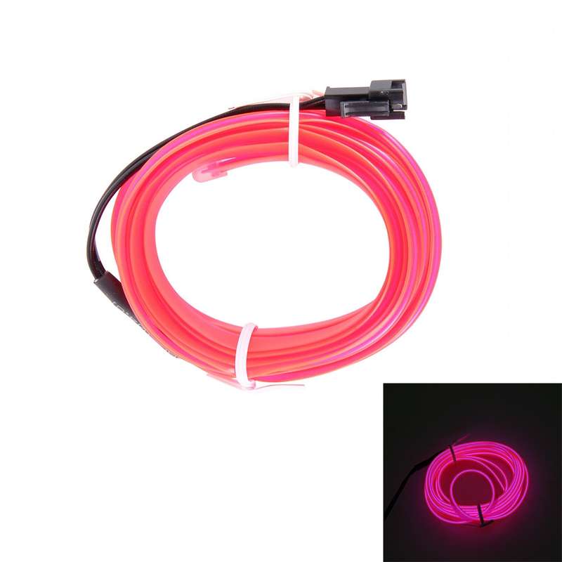 1M Cold Light Flexible LED Strip Light For Car Decoration (Fluorescent Green Light)