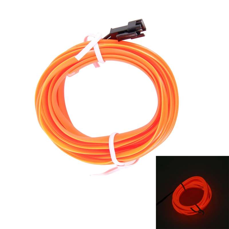 1M Cold Light Flexible LED Strip Light For Car Decoration (Orange Light)