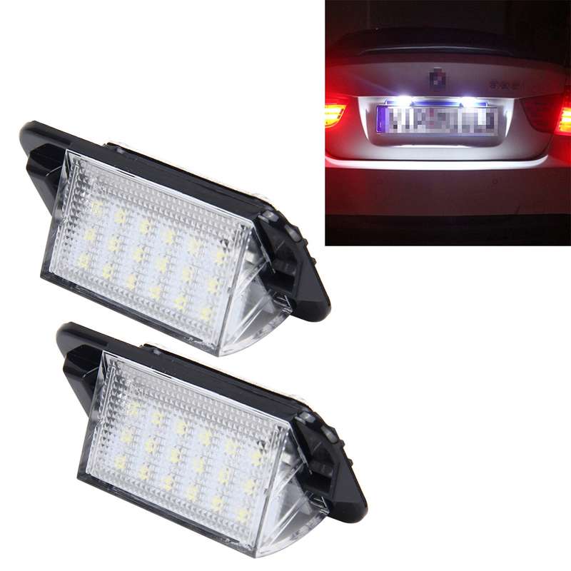 2 PCS License Plate Light with 18 SMD-3528 Lamps for BMW E36(1992-1998)2W 120LM,6000K, DC12V (...