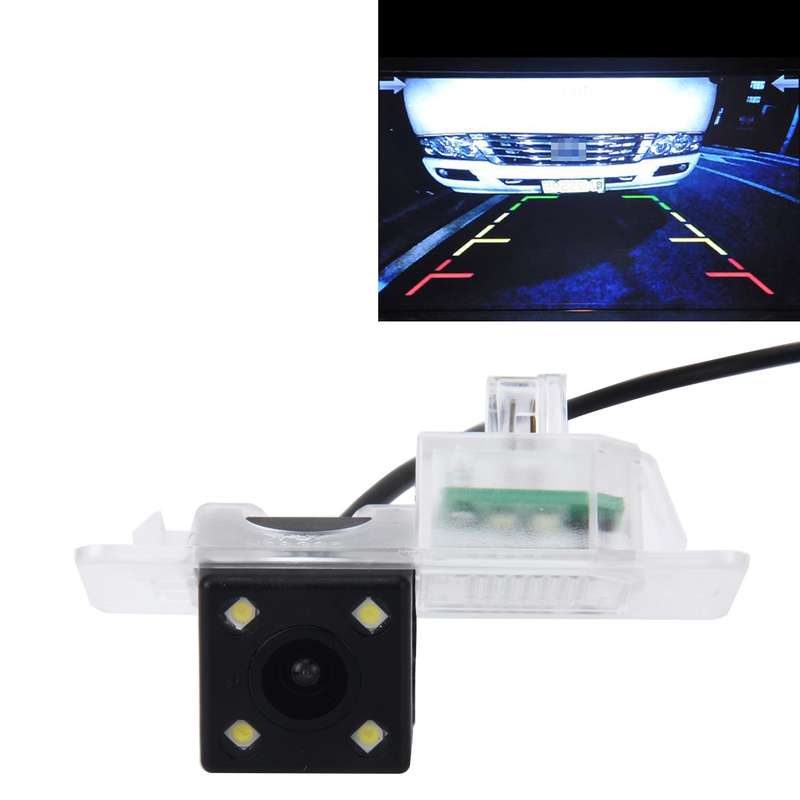 656x492 Effective Pixel NTSC 60HZ CMOS II Waterproof Car Rear View Backup Camera With 4 LED Lamps f