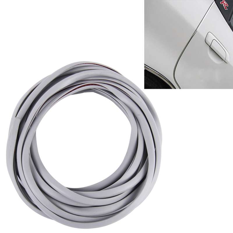 5m Car Decorative Strip PVC Chrome Decoration Strip Door Seal Window Seal(Blue)