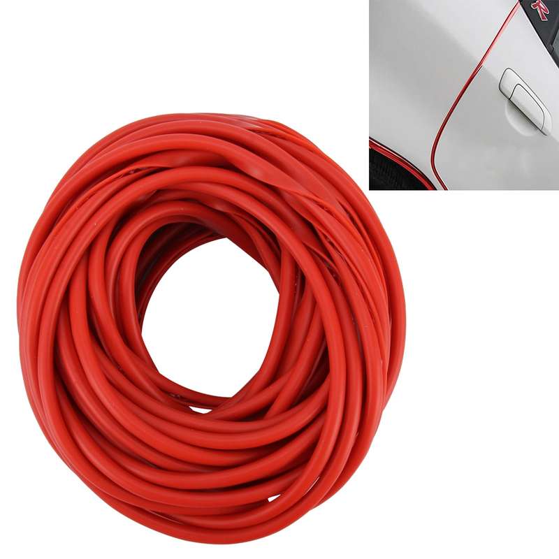 5m Car Decorative Strip PVC Chrome Decoration Strip Door Seal Window Seal(Blue)