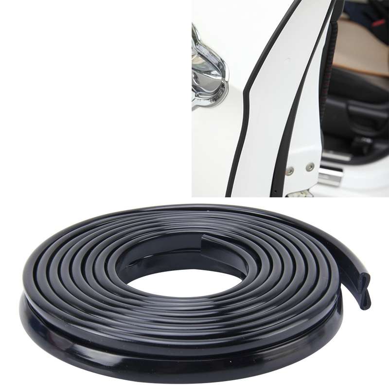 5.6m Car Decorative Strip Rubber Chrome Decoration Strip Door Seal Window Seal(Red)