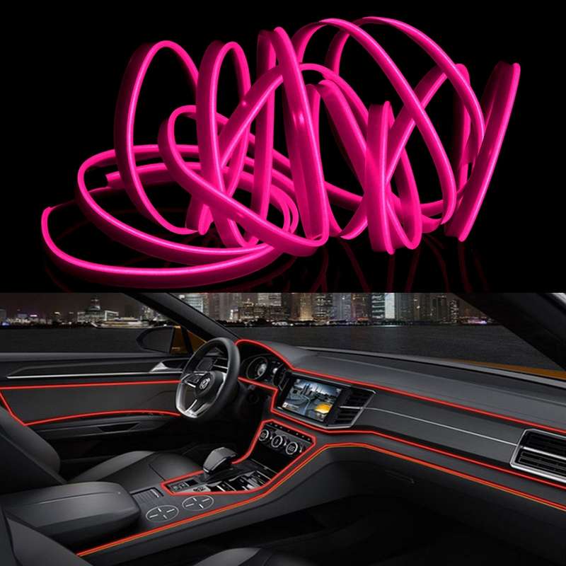 3m Cold Light Flexible LED Strip Light For Car Decoration(Ice Blue Light)