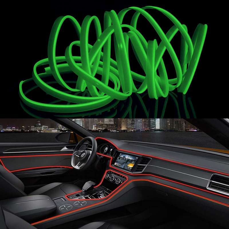 3m Cold Light Flexible LED Strip Light For Car Decoration(Ice Blue Light)