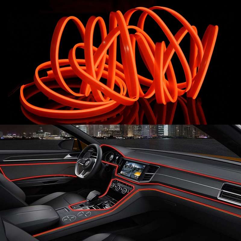 3m Cold Light Flexible LED Strip Light For Car Decoration(Ice Blue Light)