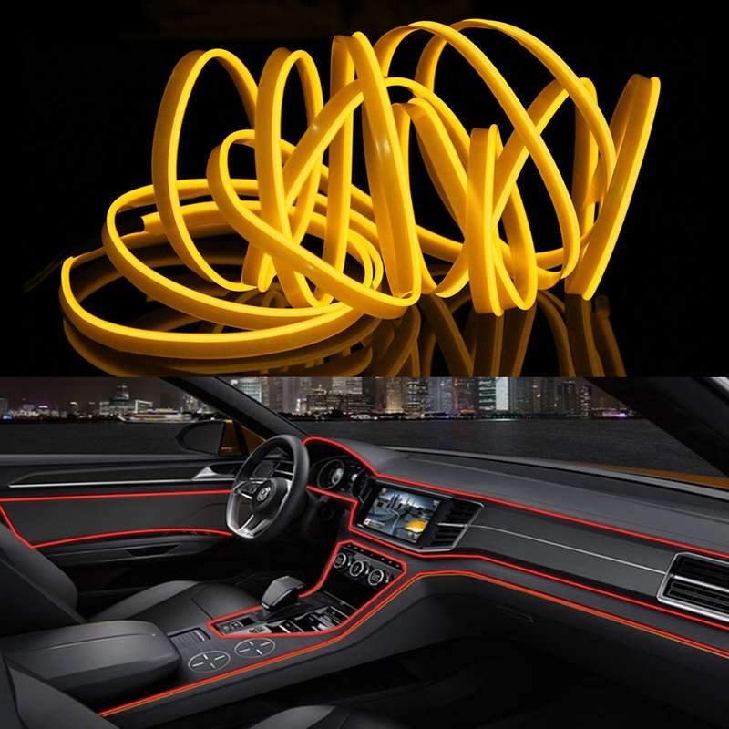3m Cold Light Flexible LED Strip Light For Car Decoration(Ice Blue Light)