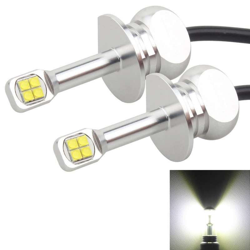 2 PCS H1 40W 800 LM 6000K 8 LEDs Car Fog Lights, DC 12V(White Light)