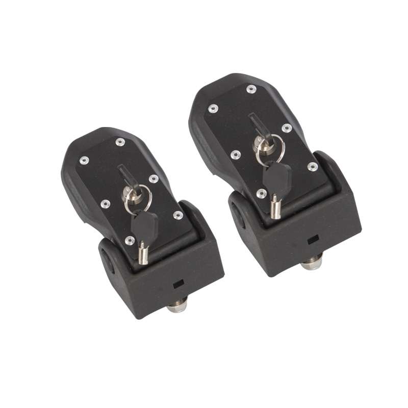 2 PCS Car Anti-Theft Hood Latch Locking Catch Buckle Engine Cover with Lock for Jeep Wrangler JL 201