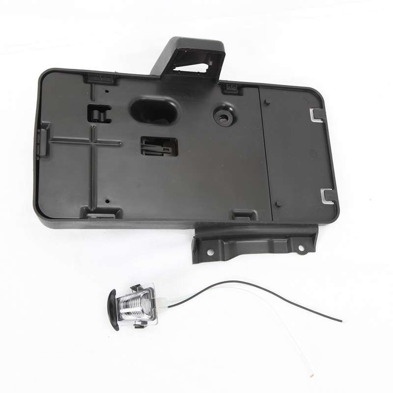 Car Tail Rear License Plate Frame Number Holder Mounting Bracket with Light for Jeep Wrangler JK 200