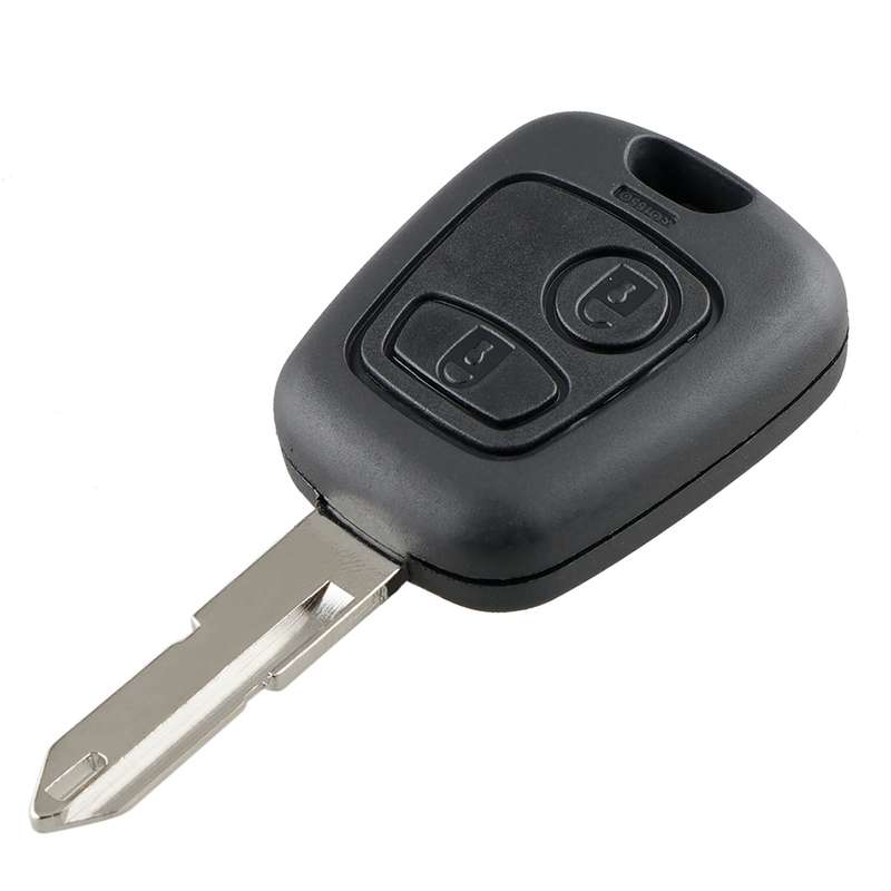 For PEUGEOT 206 2 Buttons Intelligent Remote Control Car Key with Integrated Chip & Battery, Frequen