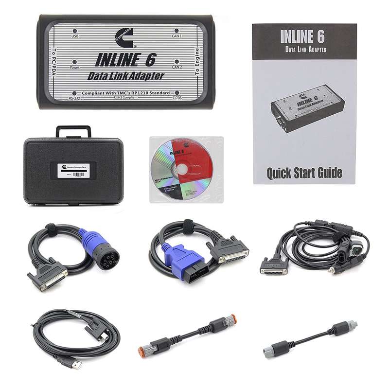 12V Cummins Inline6 Data Link Adapter Heavy Duty Diagnostic Tool Scanner