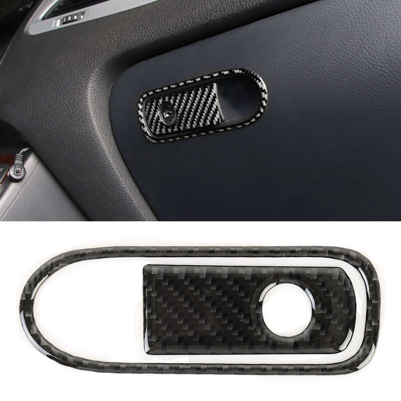 Car Carbon Fiber Front Passenger Seat Armrest Box Switch Decorative Sticker for Volkswagen Touareg 2