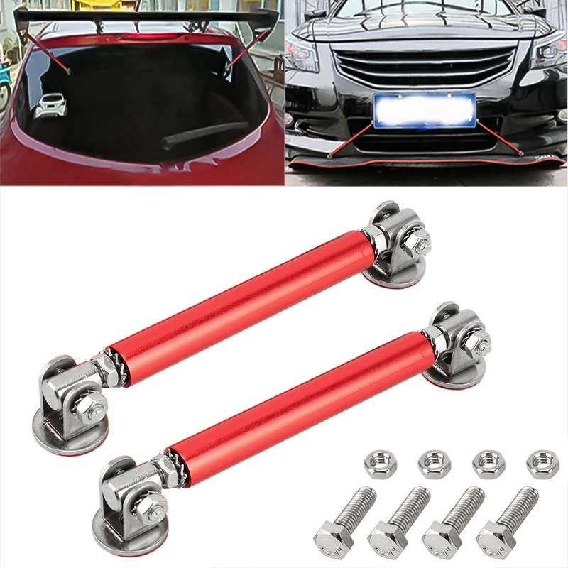 2 PCS Car Modification Adhesive Surrounded Rod Lever Front and Rear Bars Fixed Front Lip Back Shovel