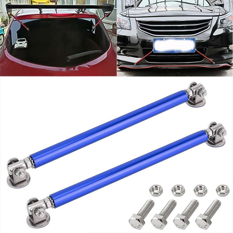 2 PCS Car Modification Adhesive Surrounded Rod Lever Front and Rear Bars Fixed Front Lip Back Shovel