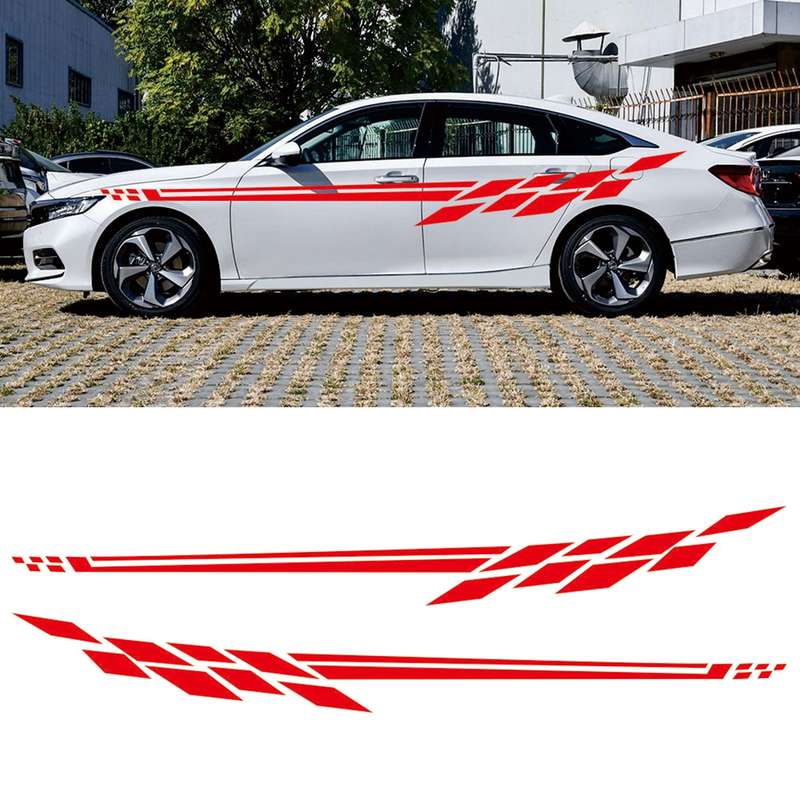 Car Styling Plaid Series PVC Sticker Auto Decorative Sticker (Black)