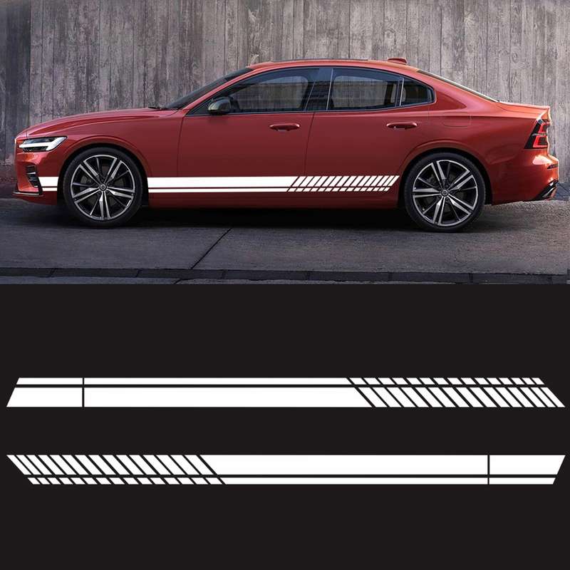 Car Styling Stripe PVC Sticker Auto Decorative Sticker (Red)