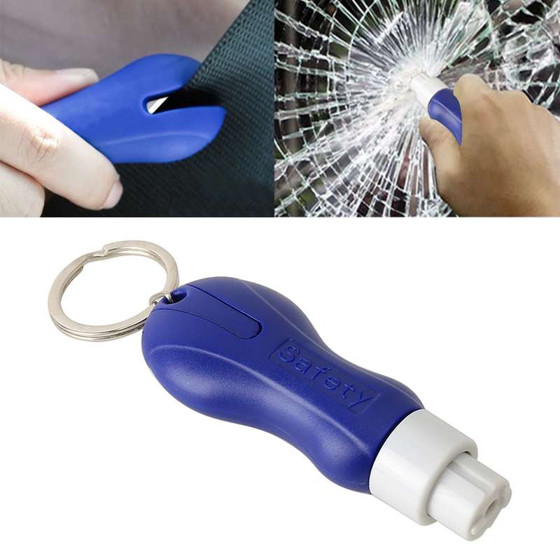 2 in 1 Mini Car Safety Rescue Hammer Life Saving Escape Emergency Hammer Seat Belt Cutter Window Gla
