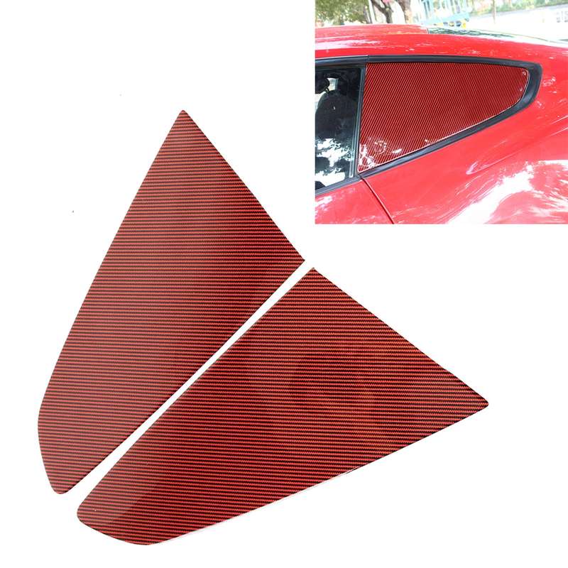 2 in 1 Car Carbon Fiber Shutter Decorative Sticker for Ford Mustang 2015-2020