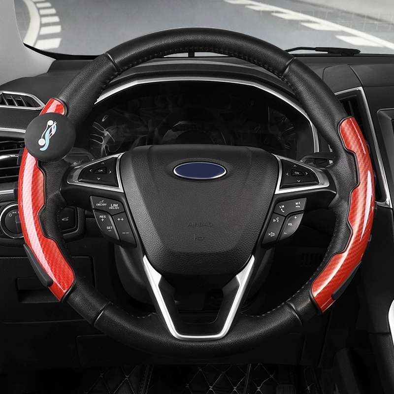 Car Universal Steering Wheel Spinner Knob Auxiliary Booster Aid Control Handle (Brown)