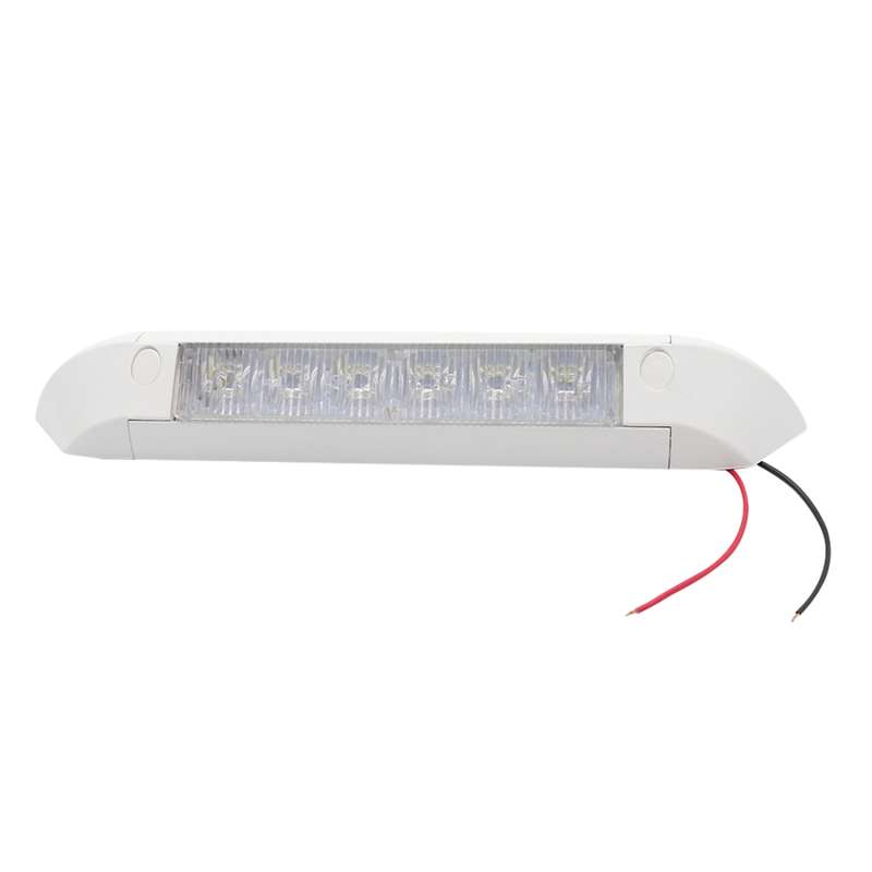 DC 12V 2.6W 6000K IP67 Marine RV Waterproof LED Stair Deck Dome Light Ceiling Lamp, Aluminum Alloy