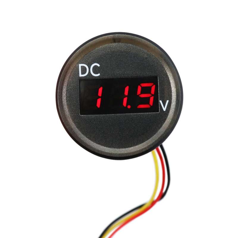 B3612 DC 0-100V IP67 Universal Car / RV / Boat Modified Digital Voltmeter with Cable, Cable Length: