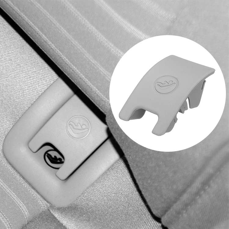 Car Rear Children Seat Isofix Cover for Audi A4 2009-2016 (Black)