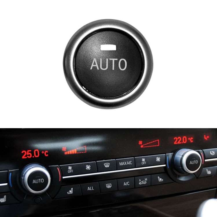 Car Temperature Adjustment Switch Air Conditioning Knob with Letter for BMW 5 Series / 6 Aeries / 7