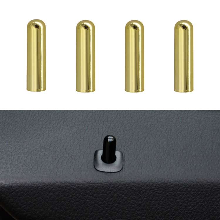 4 PCS Car Unlock Cover Door Bolt Door Handle for BMW X1 / X6(Black)